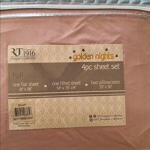 RT Designer's Collection Blush color 4pc Sheet Set